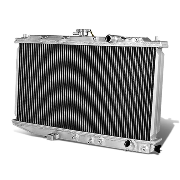 DNA Motoring 2-Row Aluminum Racing Radiator - 88-91 Honda CRX Civic Manual MT EC ED EE EF D16