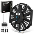 thumbnail image 1 of DNA Motoring 12 Inch Universal Slim Pull/Push Radiator Engine Bay Cooling Fan + Mounting Kit Black, 1 of 5