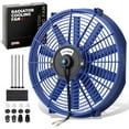 thumbnail image 1 of DNA Motoring 14 Inch High Performance Blue Slim Electric Radiator Cooling Fan Assembly Kit, 1 of 5