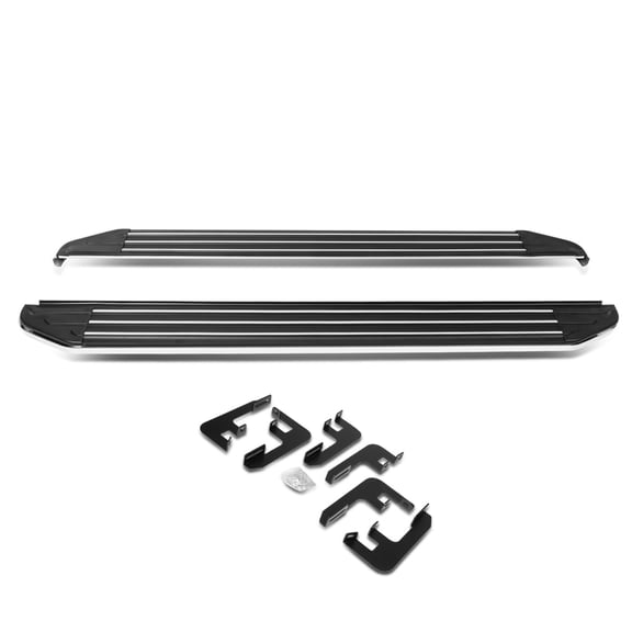 DNA Motoring 5.5" Aluminum Side Step Nerf Bars Running Boards w/ Chrome Trim for 2014-2019 Acura MDX