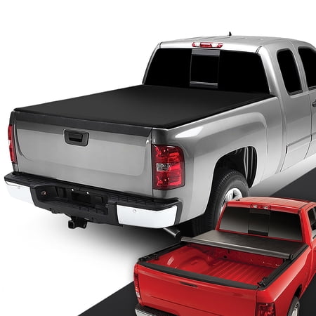 DNA Motoring For 07-18 Chevy Silverado GMC Sierra 5.8Ft Ben Soft Vinyl Roll-Up Tonneau Cover