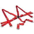 thumbnail image 1 of DNA Motoring SBCL-6P-RD Universal Blood Red Nylon Racing Seat Belt Harness 6-Point Quick Release Camlock Set, 1 of 1