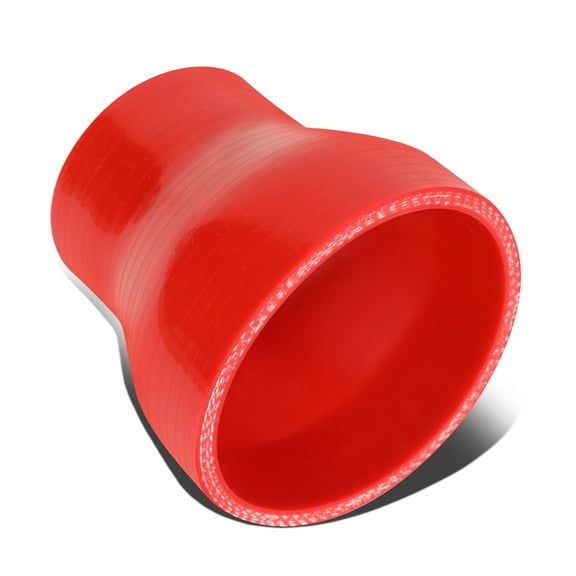 DNA Motoring SH-2-3-RD 2"-3" 3-PLY STRAIGHT TURBO/INTAKE PIPING SILICONE COUPLER REDUCER HOSE/PIPE RED