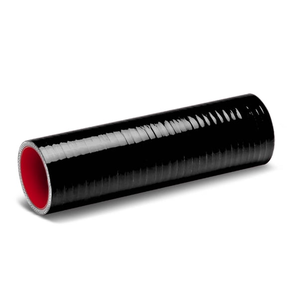 DNA Motoring SH-2-8-BK-RD 2" X 8"LONG STRAIGHT 3-PLY TURBO/INTAKE/INTERCOOLER PIPING SILICONE COUPLER HOSE