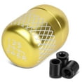 thumbnail image 1 of DNA Motoring SK-6S-T1-GD Universal 6-Speed Gold Anodized Aluminum Netted Racing Shift Knob, 1 of 4