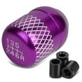 thumbnail image 1 of DNA Motoring SK-6S-T1-PP Universal 6-Speed Purple Anodized Aluminum Netted Racing Shift Knob, 1 of 4