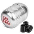 thumbnail image 1 of DNA Motoring SK-6S-T1-SL Universal 6-Speed Silver Anodized Aluminum Netted Racing Shift Knob, 1 of 4