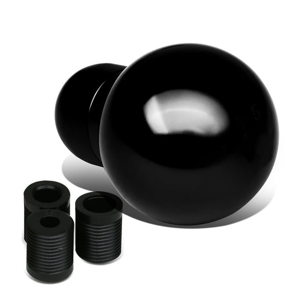 DNA Motoring SK-ROUND-C-BK M8 / M10 / M12 Billet Aluminum Manual Transmission Short Shifter Knob (Black)