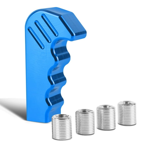 DNA Motoring SK-ZTL-9049-BL Universal Aluminum Pistol Grip Handle Car Manual Transmission Shift Knob Shifter Lever w/Hardware (Blue)