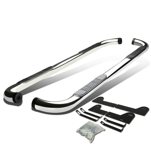 DNA Motoring For 2002-2009 Dodge Ram 1500 2500 3500 Crew Cab 3"OD Step Nerf Bar Running Board Chrome