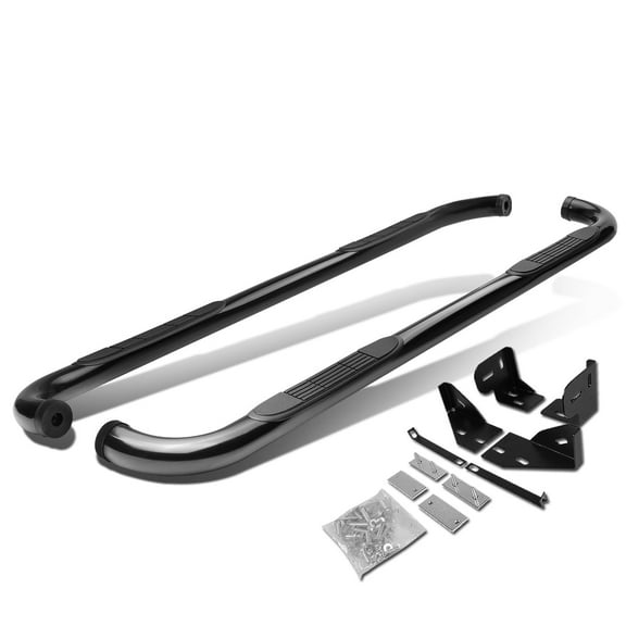 DNA Motoring 3" Black Side Step Nerf Bars Running Boards for 05-10 Grand Cherokee Commander