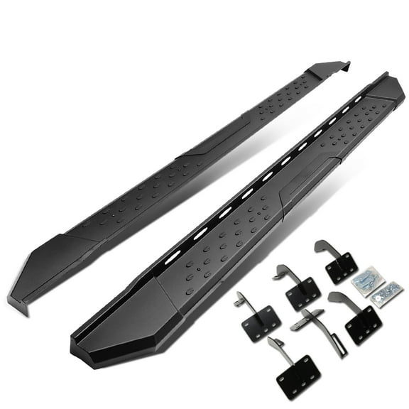 DNA Motoring STEPB-NBK33-016 For 19-20 Ram Truck 1500 Crew Cab Pair Mild Steel 5.5" Side Nerf Step Bar Running Board 19
