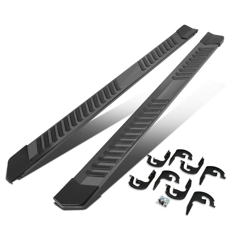 DNA Motoring STEPB ZTL 8087 BKSS For 2004 to 2014 Ford F150 Crew Cab Pair 6 Stainless Steel Nerf Step Bar Running Boards 05 06 07 08 09 10 11 12 13