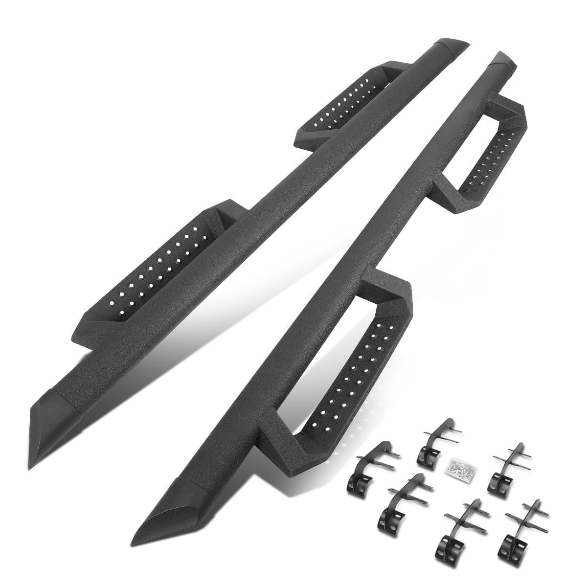 DNA Motoring  Drop Step Nerf Side Bars Running Boards for 2015-2022 Ford F150 F250 Crew/Super Cab