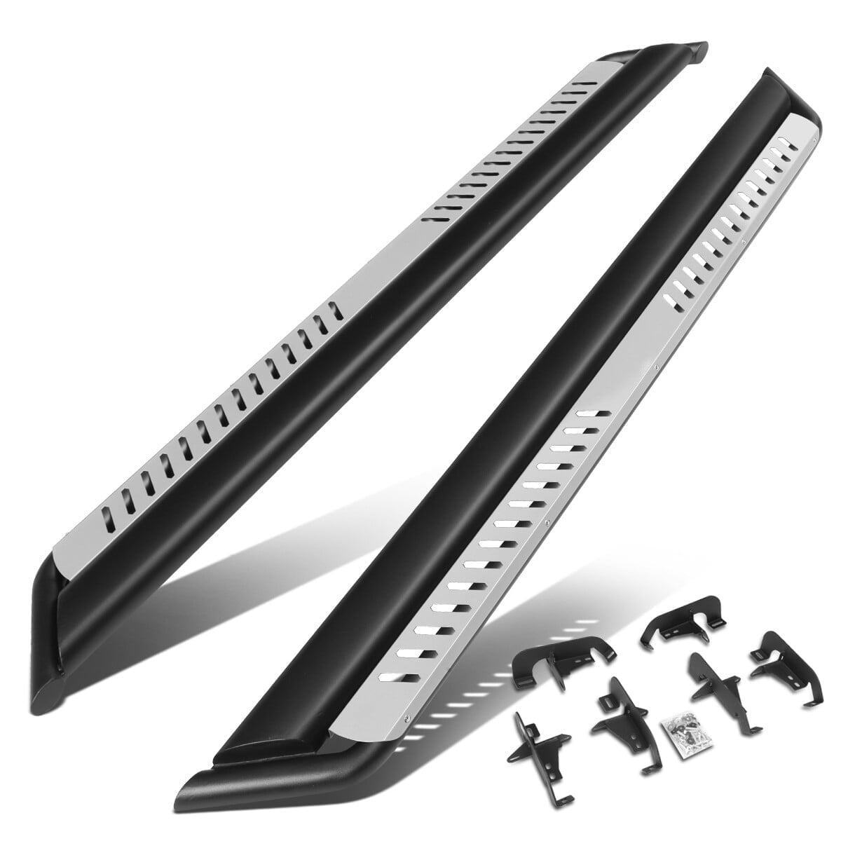 DNA Motoring For 18-24 Jeep Wrangler JL Unlimited 4DR Chrome Side Step Nerf Bars Running Boards