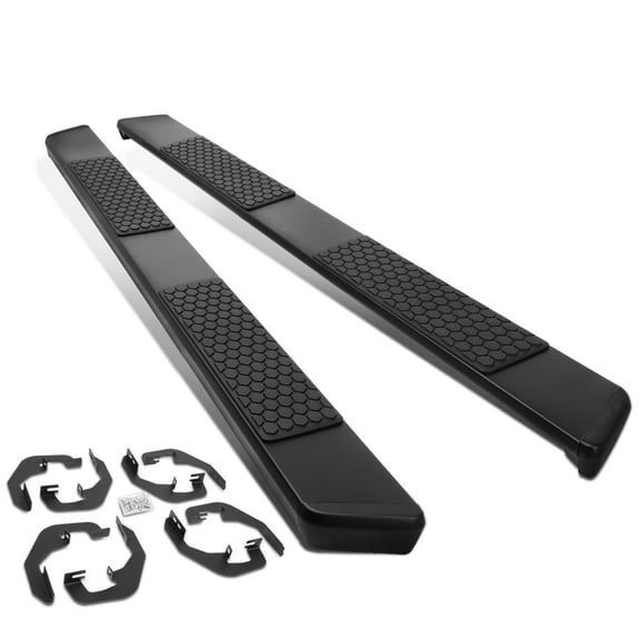 DNA Motoring For 07-19 Chevy GMC Silverado Sierra Crew Cab Black Side Step Nerf Bars Running Boards