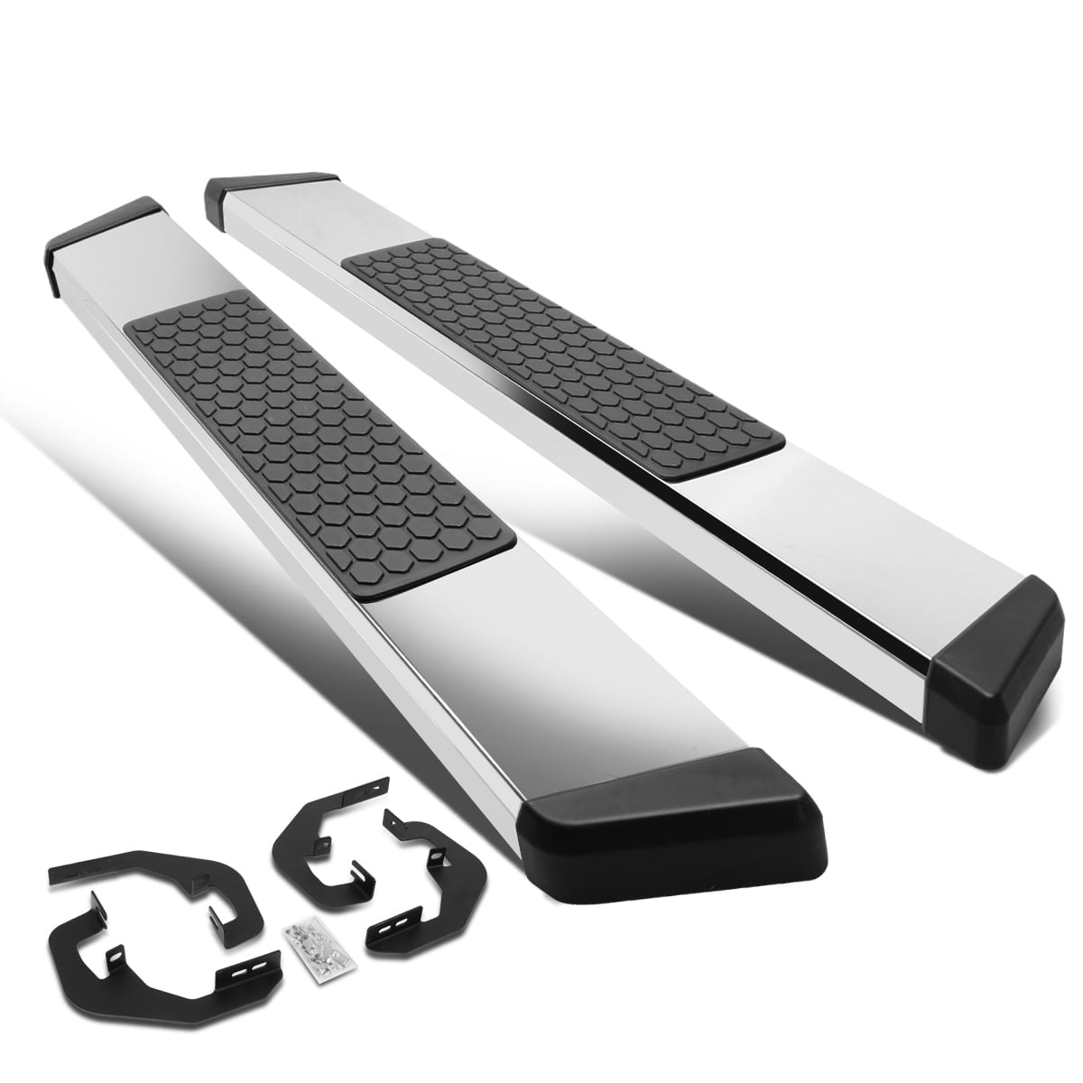 DNA Motoring 5" Side Step Nerf Bars Running Boards for 2007-2019 Silverado Sierra Regular Cab