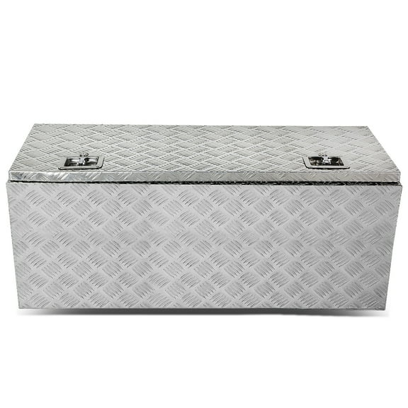 DNA Motoring 42"x18"x16" Aluminum Pickup Truck Bed Trailer Storage Tool Box w/Key Lock