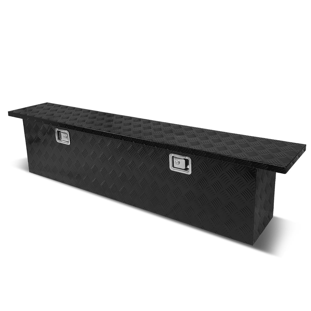 DNA Motoring 69"X11"X16.25" Aluminum Pickup Truck Trunk Bed Tool Box Trailer Storage w/Lock