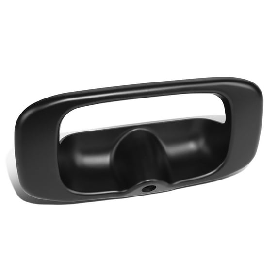 DNA Motoring THO-PF-00007 For 1997-2007 GMC Sierra Chevy Silverado 1500-3500 Rear Black Smooth Tailgate Handle Bezel