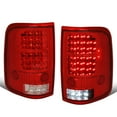thumbnail image 1 of DNA Motoring For 2004-2008 Ford F150/LOBO Red Clear LED Tail Light Lamps Pair Replacement, 1 of 10