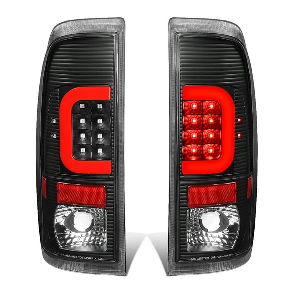 DNA Motoring TL-F15097-LED-RD3D-BK-G2 For 1997 to 2004 Ford F150 -07 F250 F350 F450 F550 Black Housing Clear Lens Red 3D LED Tail Lights