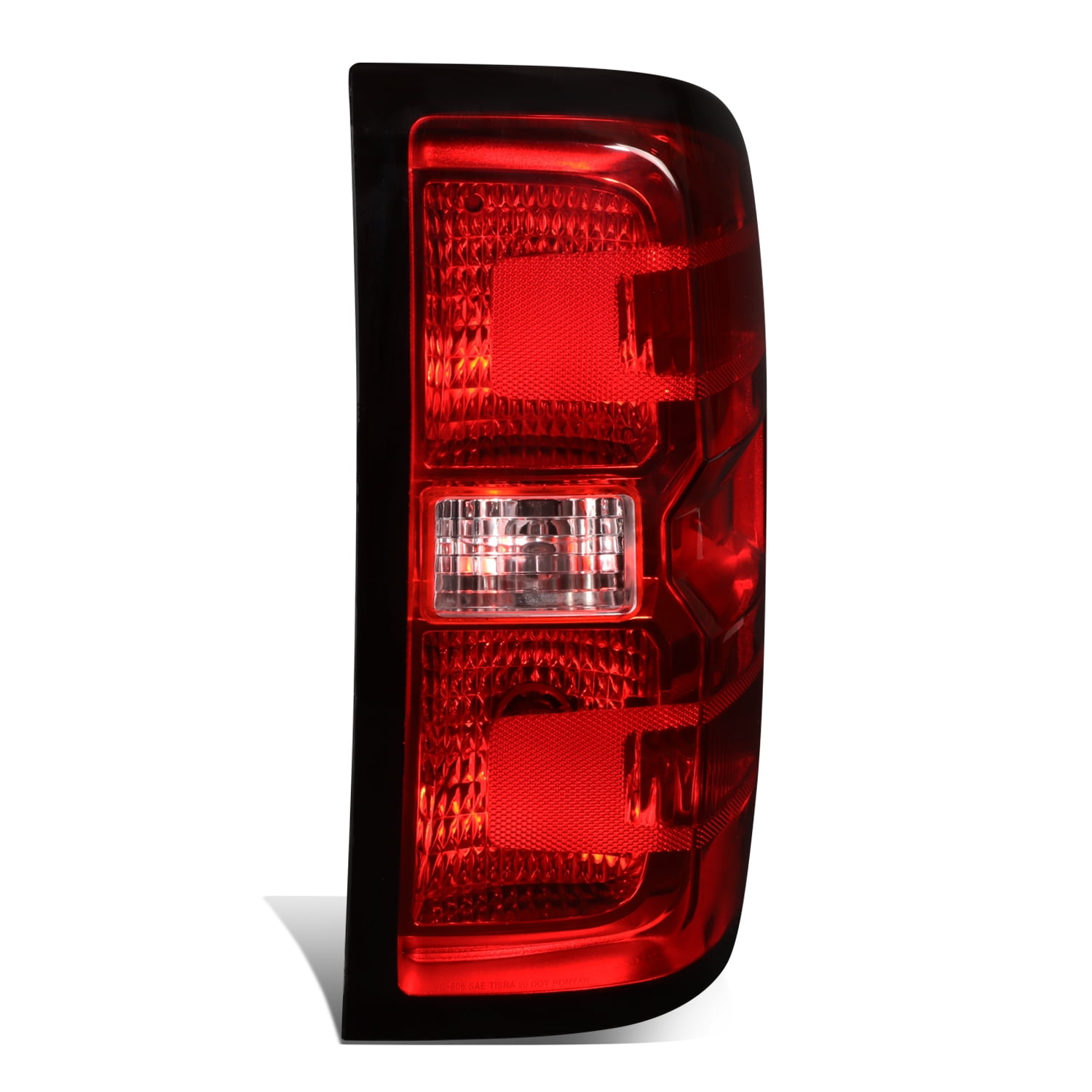 DNA Motoring TL-ZTL-002-R-RD For 2014 to 2019 Silverado Sierra Rear Right Side OE Style Tail Lights with Wiring Harness Red Lens