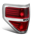 thumbnail image 1 of DNA Motoring For 09-14 Ford F150 Passenger Right RH Side Red Lens Tail Light Brake Lamp Pair FO2818150, 1 of 7