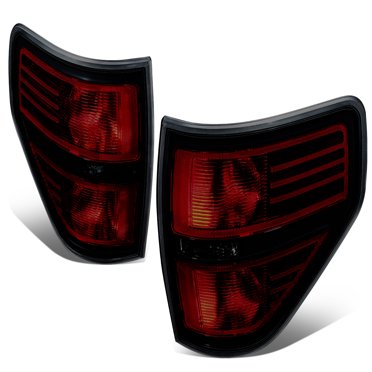 Ylwspeed2000 Smoked Headlights & Clear LED Tail Lights Combo For 2009-2014 Ford F-150 - Set Of 4, DOT/SAE Approved