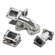 DNA Motoring TM-FC3S-S-T4-46 For 1986 to 1991 Mazda RX -7 Stainless Steel T4 Turbo Manifold - FC FC3S 87 88 89 90