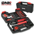 thumbnail image 1 of DNA Motoring 39-Piece Portable Tool Kit with Screwdriver, Pliers, Hammer, Hex Set - Red, 1 of 7