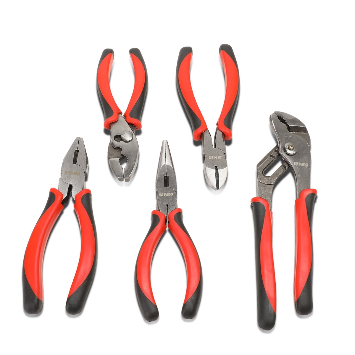 DNA Motoring TOOLS00061 DNA MOTORING 5Pcs Linemen Hand Tool Set 61/2