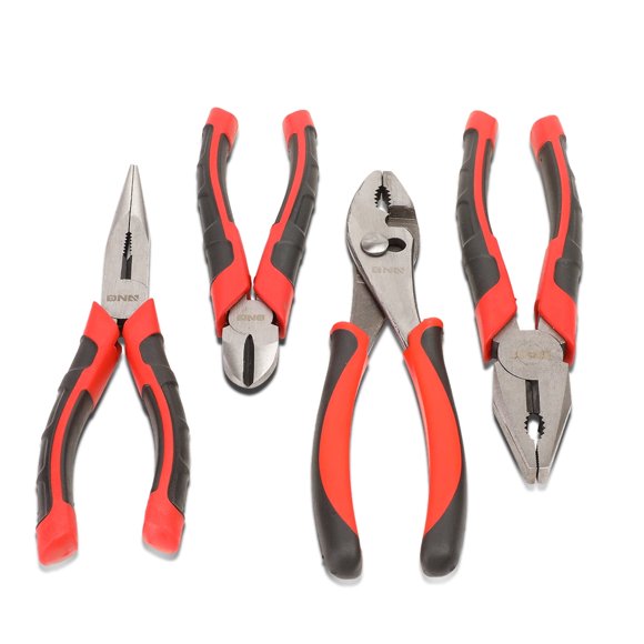 Bosch Professional 200mm Needle-Nose Pliers - Chrome Vanadium Steel With Rubber Grip