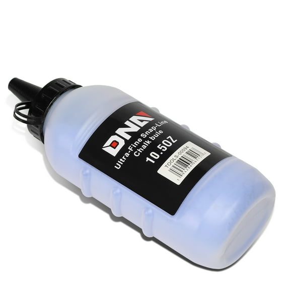 DNA Motoring TOOLS-00094 DNA MOTORING 10.5 Oz High Visibility Chalk Bottle Wood Concrete Wallboard or Metal Marking