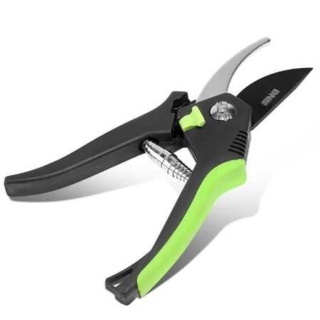 DNA Motoring TOOLS-00113 DNA MOTORING Durable Heavy Duty Steel Thumb-lock lever Blade Vinyl Grips Bypass Garden Pruner Plants Cutting Tools