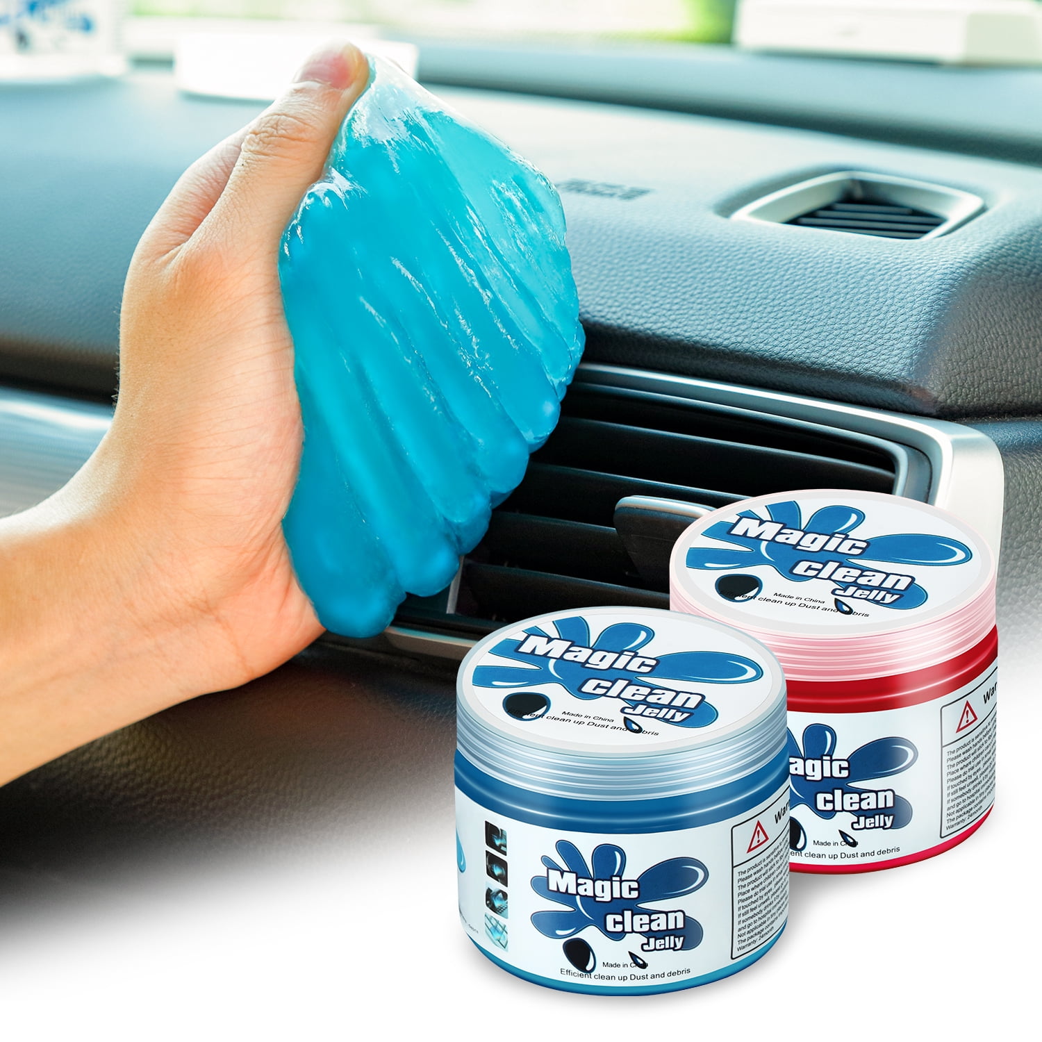 DNA Motoring TOOLS00147 2 Pack Car Cleaning Jelly Auto Detailing Tool Universal for Auto Vent