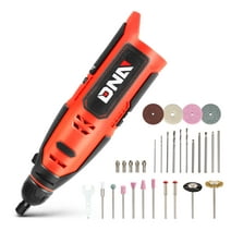 DNA Motoring TOOLS-00164 Rotary Tool Kit Electric Mini Grinder Set Grinding Polishing Cutting Drilling Tool 12V Variable Speed Red