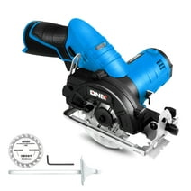 DNA Motoring TOOLS-00173 12V Compact Cordless Circular Saw with 85mm 20T Blade and Hex Key Blue