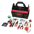 thumbnail image 1 of DNA Motoring TOOLS-00207 Red 21 PCs Portable Tool Kit Household General Repair Combination Pliers Adjustable Wrench Set Hand Tool Canvas Bag, 1 of 7