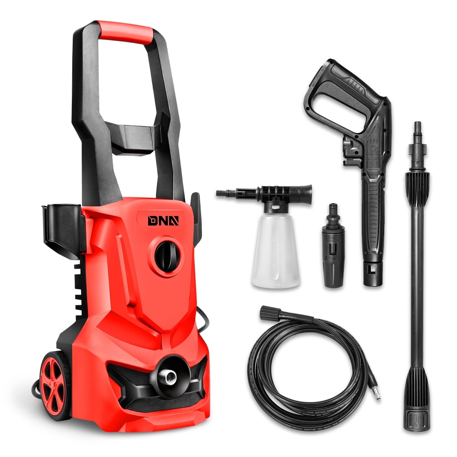 DNA Motoring Portable High-Pressure Electric Power Cleaner Car Washer Machine 1813 PSI 1.45 GPM