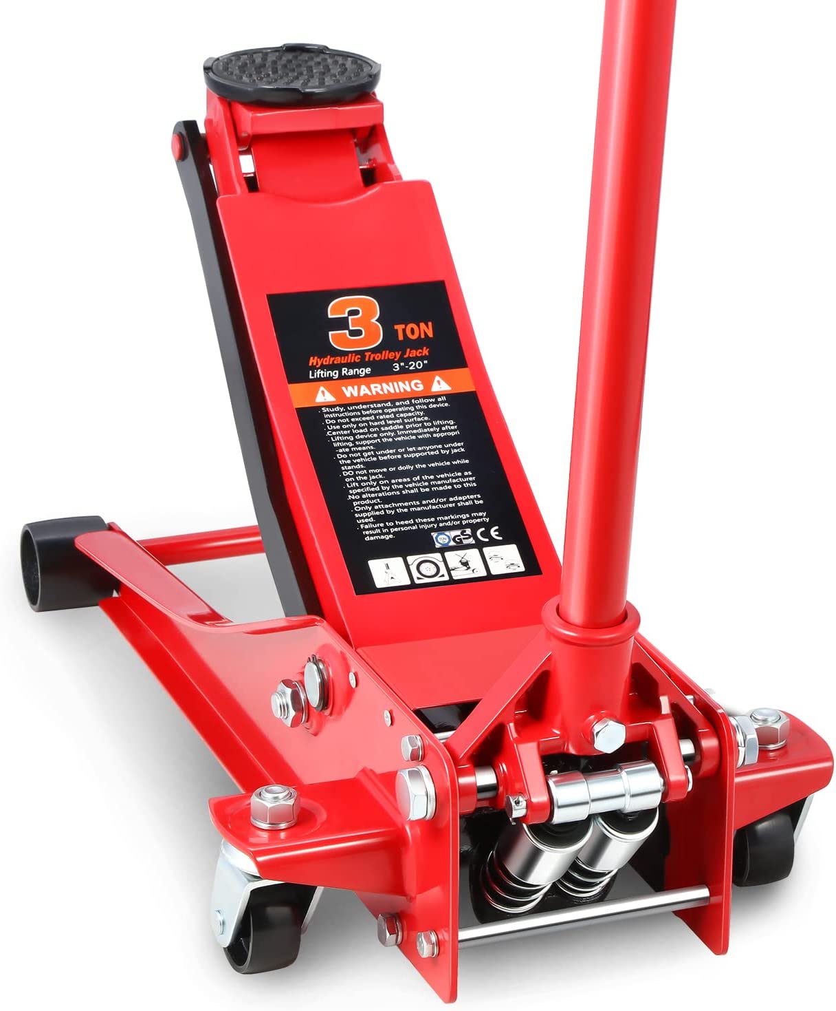 Adjustable Floor Jack (Model C3), Akron Jacks Floor Jacks, Telescoping Jack For Temporary