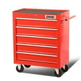 thumbnail image 1 of DNA Motoring TOOLS-00263 5-Drawer Red Plastic Top Rolling Tool Cabinet with Keyed Locking System, 1 of 7