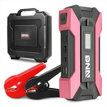 DNA Motoring TOOLS-00267 Pink 12V 1500A 15000mAh Multi-function Portable Car Battery Jump Starter