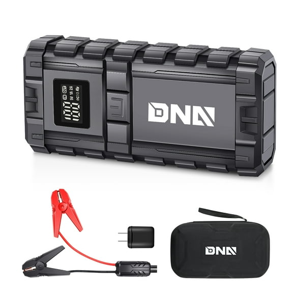 DNA Motoring TOOLS-00305 16000 mAh 12V 1500A Multi-Function Ports Peak Powerful Car Jump Starter Black With LED Light