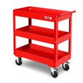 thumbnail image 1 of DNA Motoring 330lbs. 3-Layer Steel Warehouse Garage Office Rolling AV Media Cart w/ Casters, 1 of 7