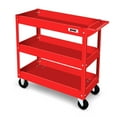 thumbnail image 1 of DNA Motoring 220lbs. 3-Layer Steel Warehouse Garage Office Rolling AV Media Cart w/ Casters, 1 of 7