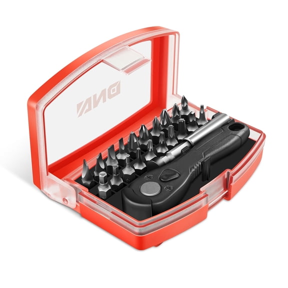 DNA Motoring 22Pcs Mini Ratchet Wrench Set with 60MM Quick-release Extension Bar & CRV Bits