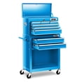 thumbnail image 1 of DNA Motoring TOOLS-00425 8 Drawers Durable Ample Storage 2-In-1 Detachable Rolling Tool Cabinet With Swivel Casters Blue, 1 of 1