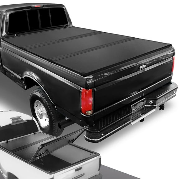 DNA Motoring  For 73-98 Ford F150 F250 F350 F100 6.5Ft Short Bed Hard Tri-Fold Tonneau Cover