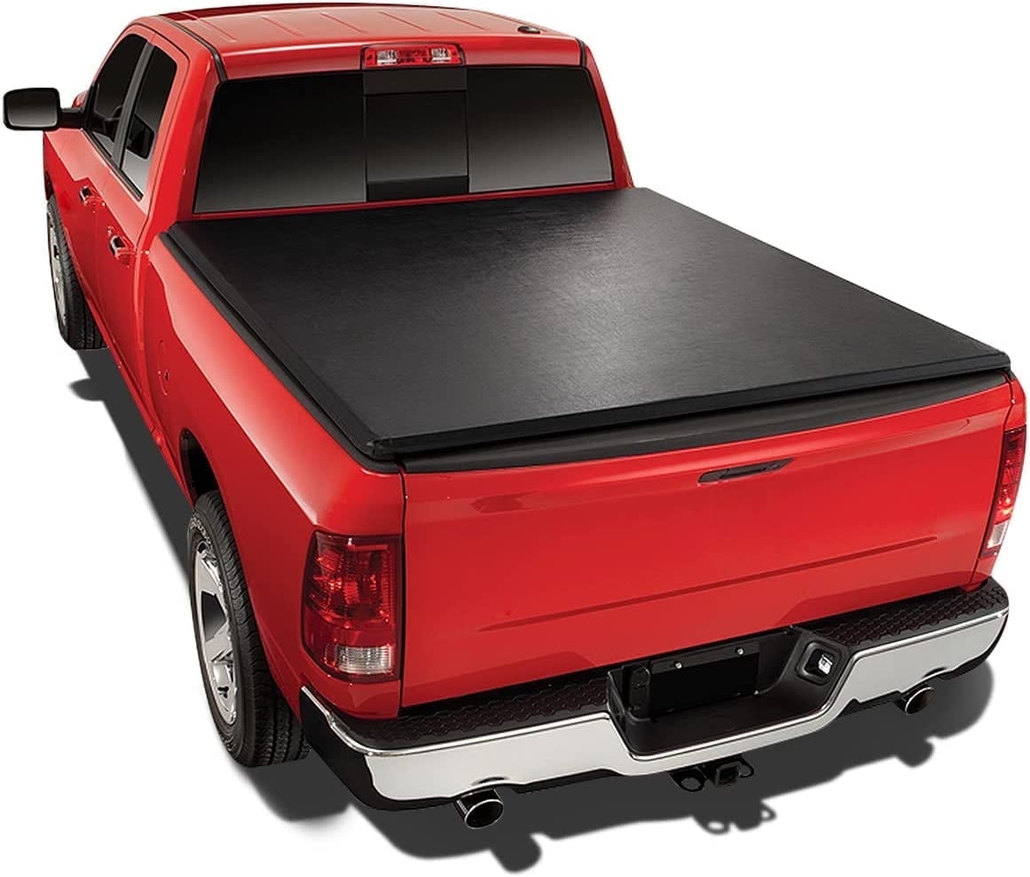 DNA Motoring For 07-14 Chevy Silverado GMC Sierra 6.5FT Bed Soft Vinyl Roll-up Tonneau Cover